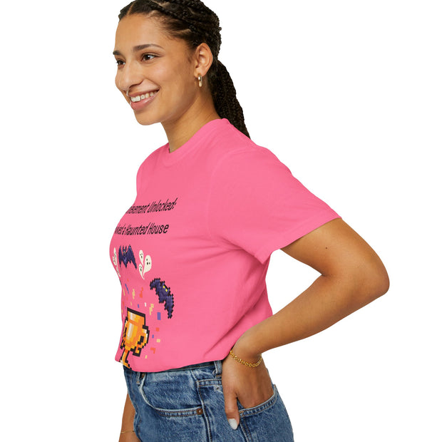 'Achievement Unlocked Haunted House' Unisex T-Shirt
