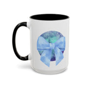 Blue/Green Planet Wrapped In A Bow Accent Coffee Mug