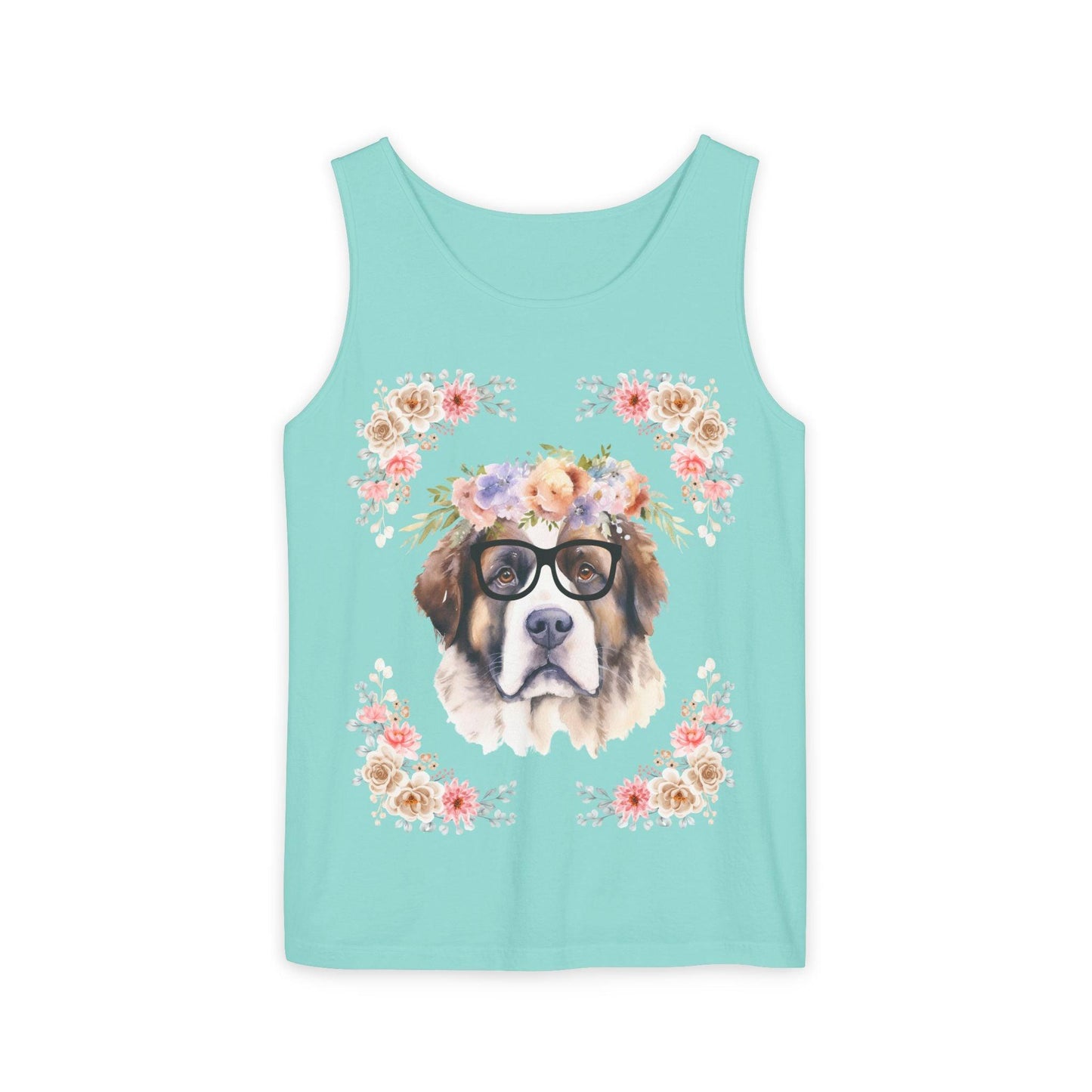 Geeky Goddess Saint Bernard Unisex Tank Top