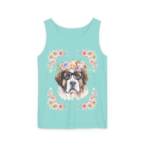Geeky Goddess Saint Bernard Unisex Tank Top