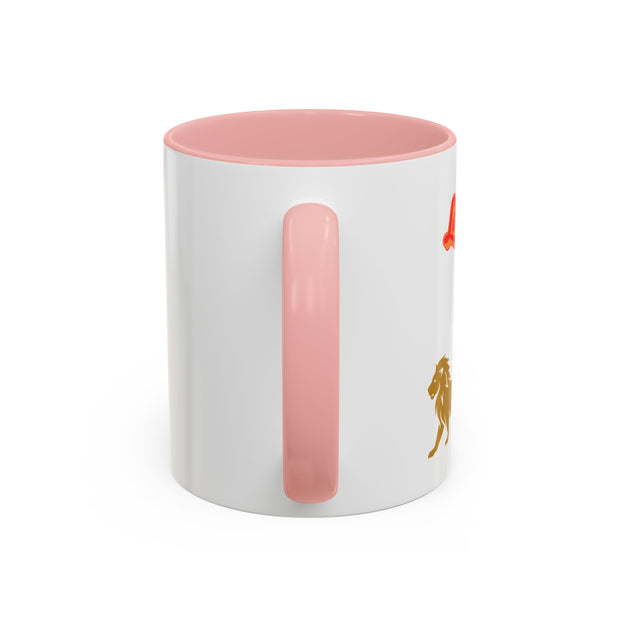 'Leo' Zodiac Accent Coffee Mug