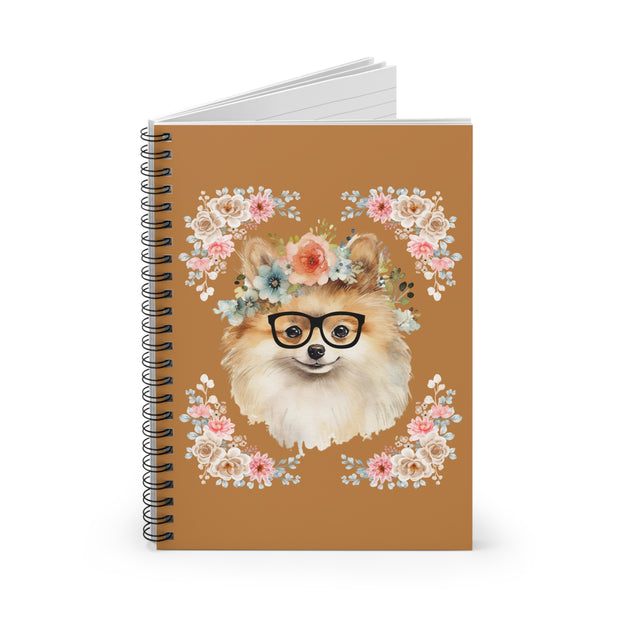 Geeky Goddess Pomeranian Spiral Notebook