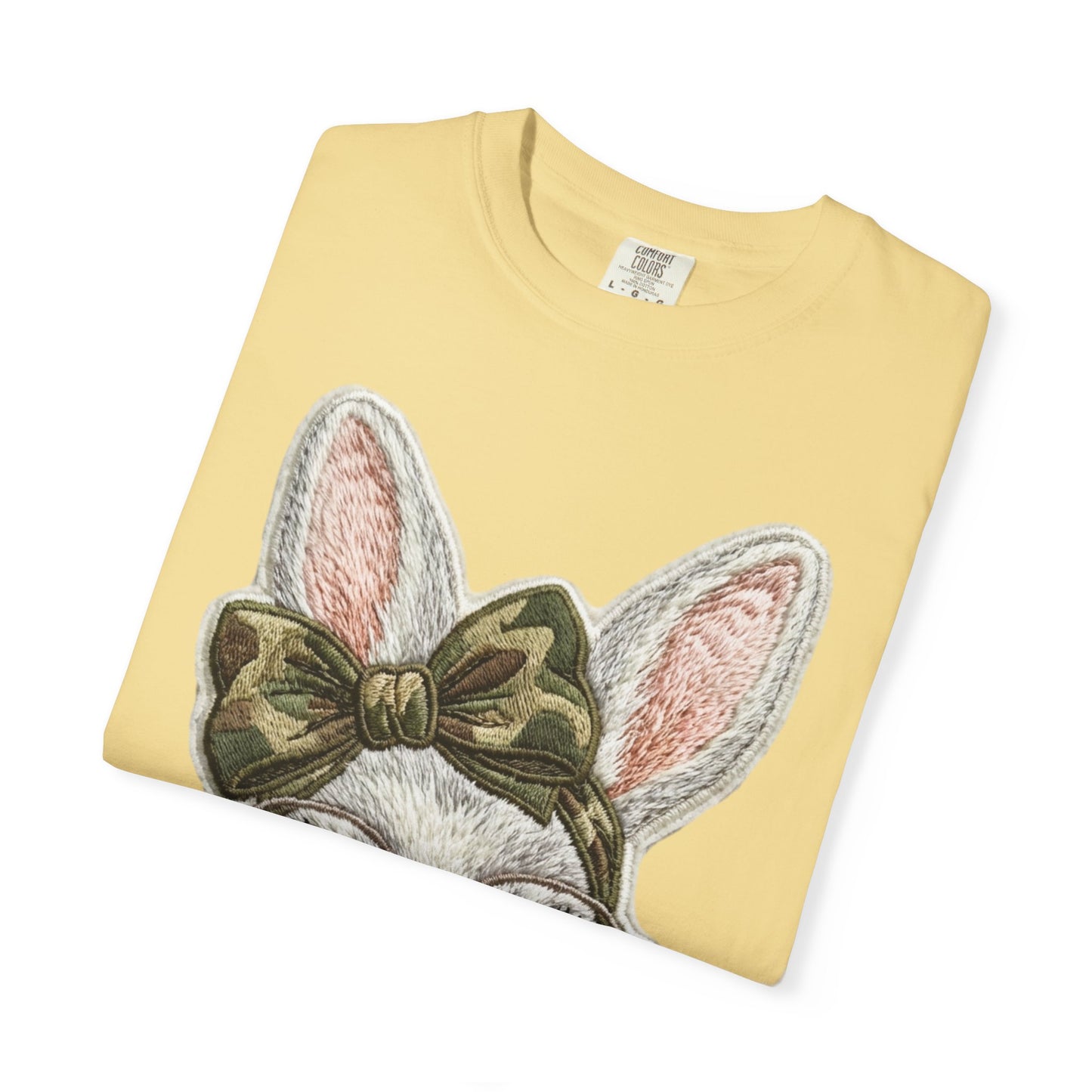 Hipster Bunny Illustration T-Shirt | Bunny with Glasses and Bow