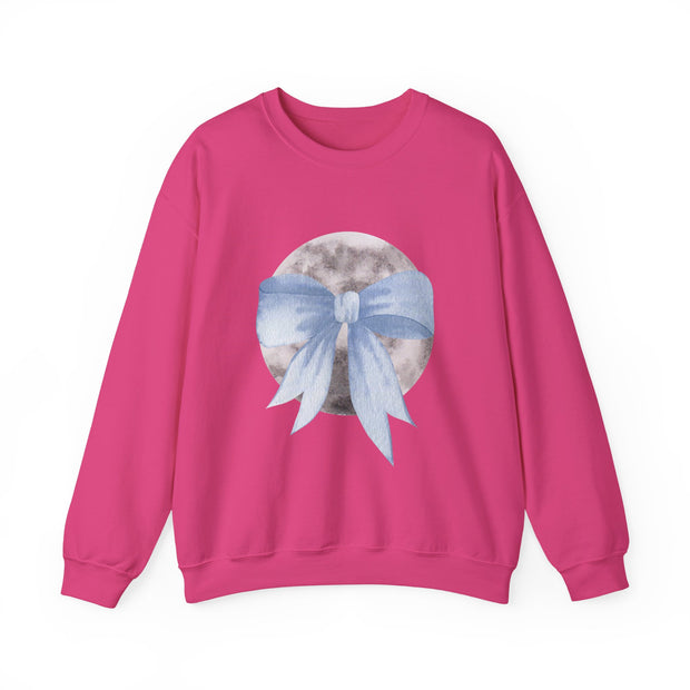 Moon Wrapped In A Bow Unisex Crewneck Sweatshirt
