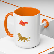 'Leo' Zodiac Accent Coffee Mug