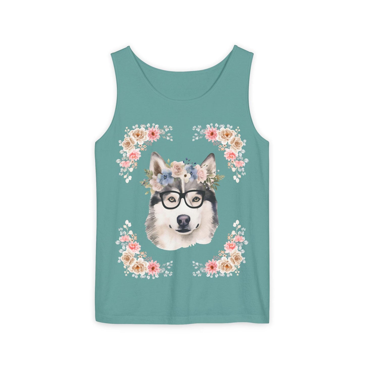 Geeky Goddess Siberian Husky Unisex Tank Top