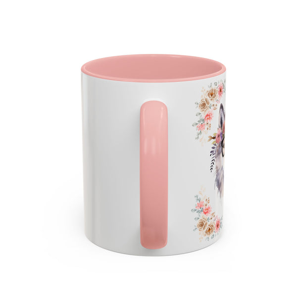 Geeky Goddess Wolf Accent Coffee Mug