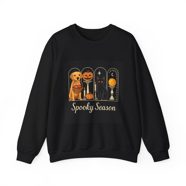Spooky Season Golden Retriever Crewneck Sweatshirt