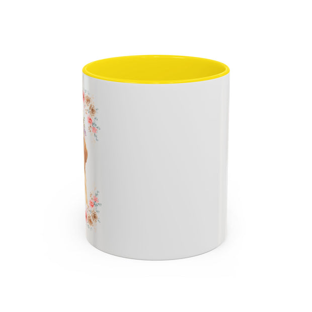 Geeky Goddess Golden Retriever Accent Coffee Mug