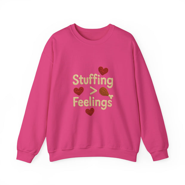 Stuffing Over Feelings Crewneck Sweatshirt | Funny Funny Thanksgiving Sweatshirt | Unisex Cozy Apparel | Holiday Gift for Foodies, [...]