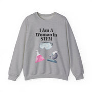 'I Am A Woman In STEM' Scientist Unisex Crewneck Sweatshirt