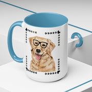 Geeky Good Golden Retriever Accent Coffee Mug