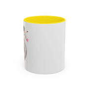 Astronaut Flying To The Moon Accent Coffee Mug