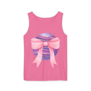 Pink/Purple Planet Wrapped In Bow Unisex Tank Top
