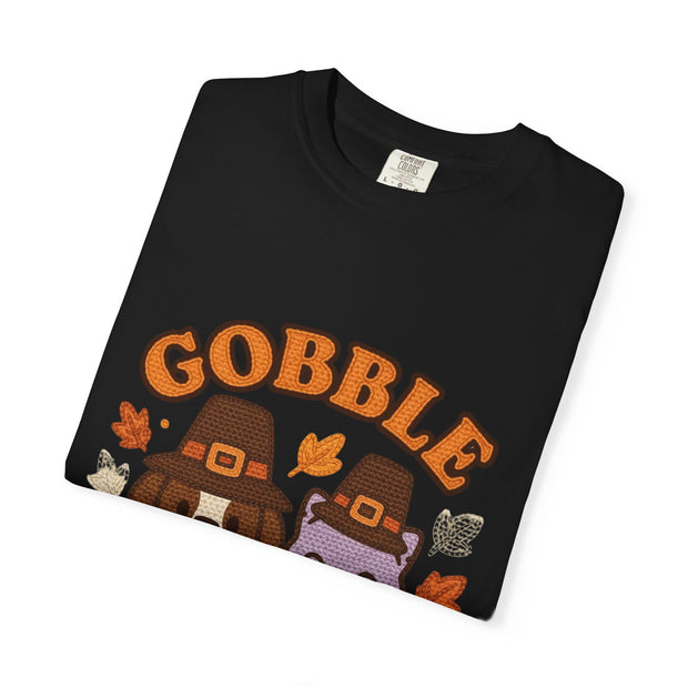 Thanksgiving Gobble Squad T-shirt, Unisex Tee for Pet Lovers, Fall Apparel, Thanksgiving Celebration, Cute Animal Shirt, Seasonal Gift