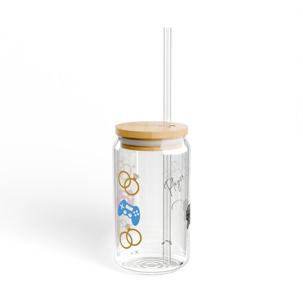 'Player 2 Joined The Party' 'Est. 2025' Sipper. Glass