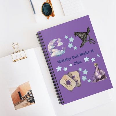'Witchy But Make It Cute' Spiral Notebook