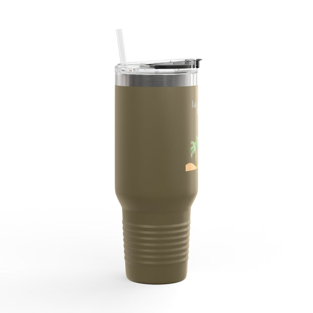 'Leveling Up My Tan' Insulated Travel Mug, 40oz