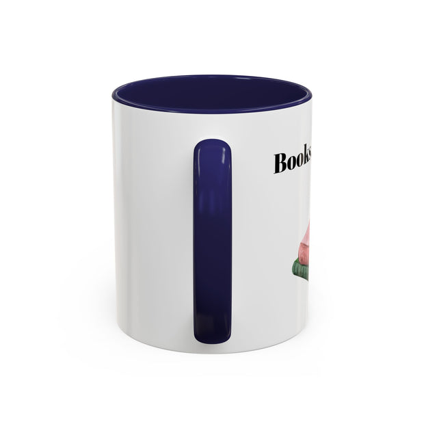 'Books, Coffee, Repeat' Accent Coffee Mug