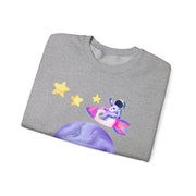 Astronaut Taking Off In Space Unisex Crewneck Sweatshirt
