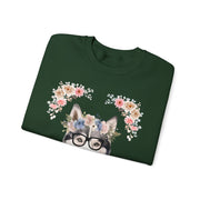 Geeky Goddess Siberian Husky Unisex Crewneck Sweatshirt