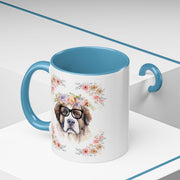 Geeky Goddess Saint Bernard Accent Coffee Mug