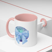 Blue/Green Planet Wrapped In A Bow Accent Coffee Mug