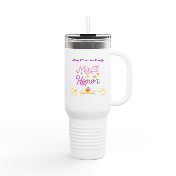 'Main Character Energy: Maid of Honor' Insulated Travel Mug, 40oz