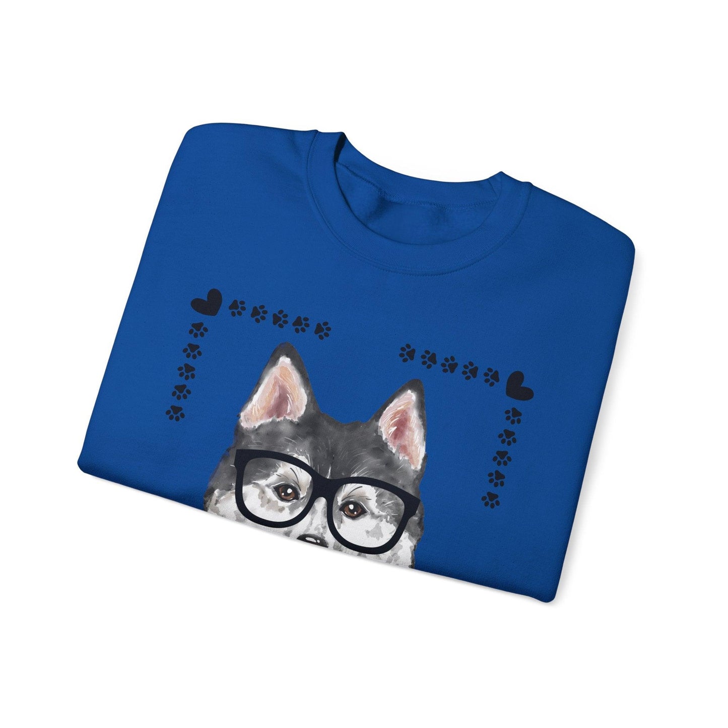 Geeky Good Siberian Husky Unisex Crewneck Sweatshirt
