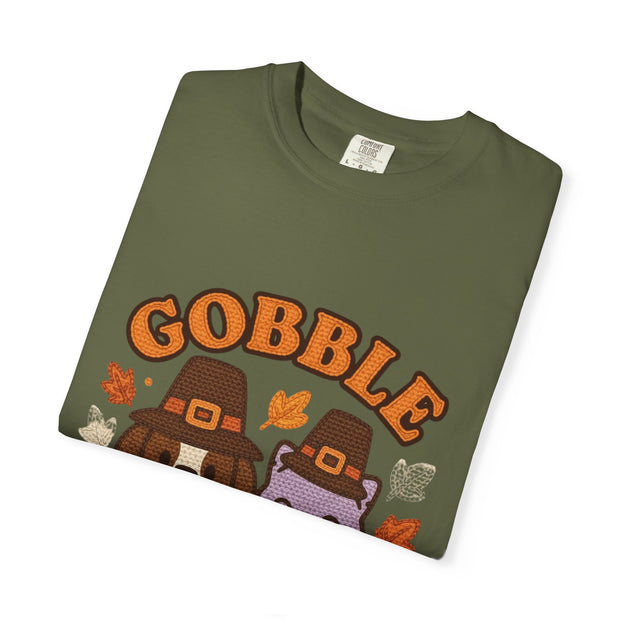 Thanksgiving Gobble Squad T-shirt, Unisex Tee for Pet Lovers, Fall Apparel, Thanksgiving Celebration, Cute Animal Shirt, Seasonal Gift