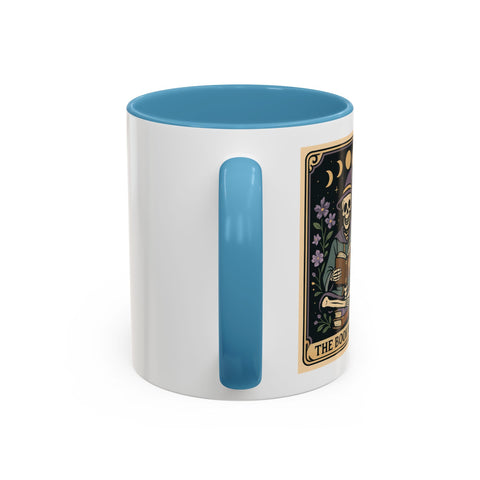 'The Bookworm' Tarot Card Accent Coffee Mug