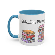 'Shhh...I'm Plotting' Accent Coffee Mug
