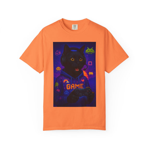 Game On Black Cat Unisex T-shirt
