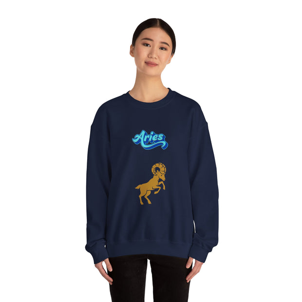 'Aries' Zodiac Unisex Crewneck Sweatshirt