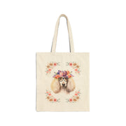 Geeky Goddess French Poodle Cotton Canvas Tote Bag