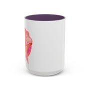 Pink/Yellow Planet Wrapped In A Bow Accent Coffee Mug
