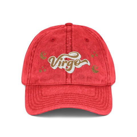 'Virgo' Vintage Embroidered Cap