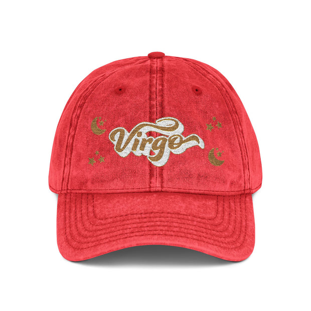 'Virgo' Vintage Embroidered Cap