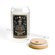 'The Bookworm' Tarot Card Sipper Glass