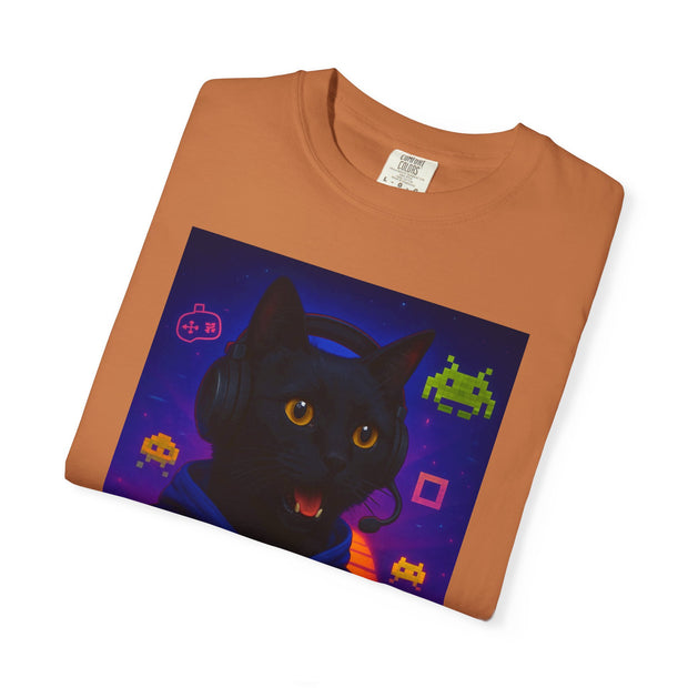 Game On Black Cat Unisex T-shirt