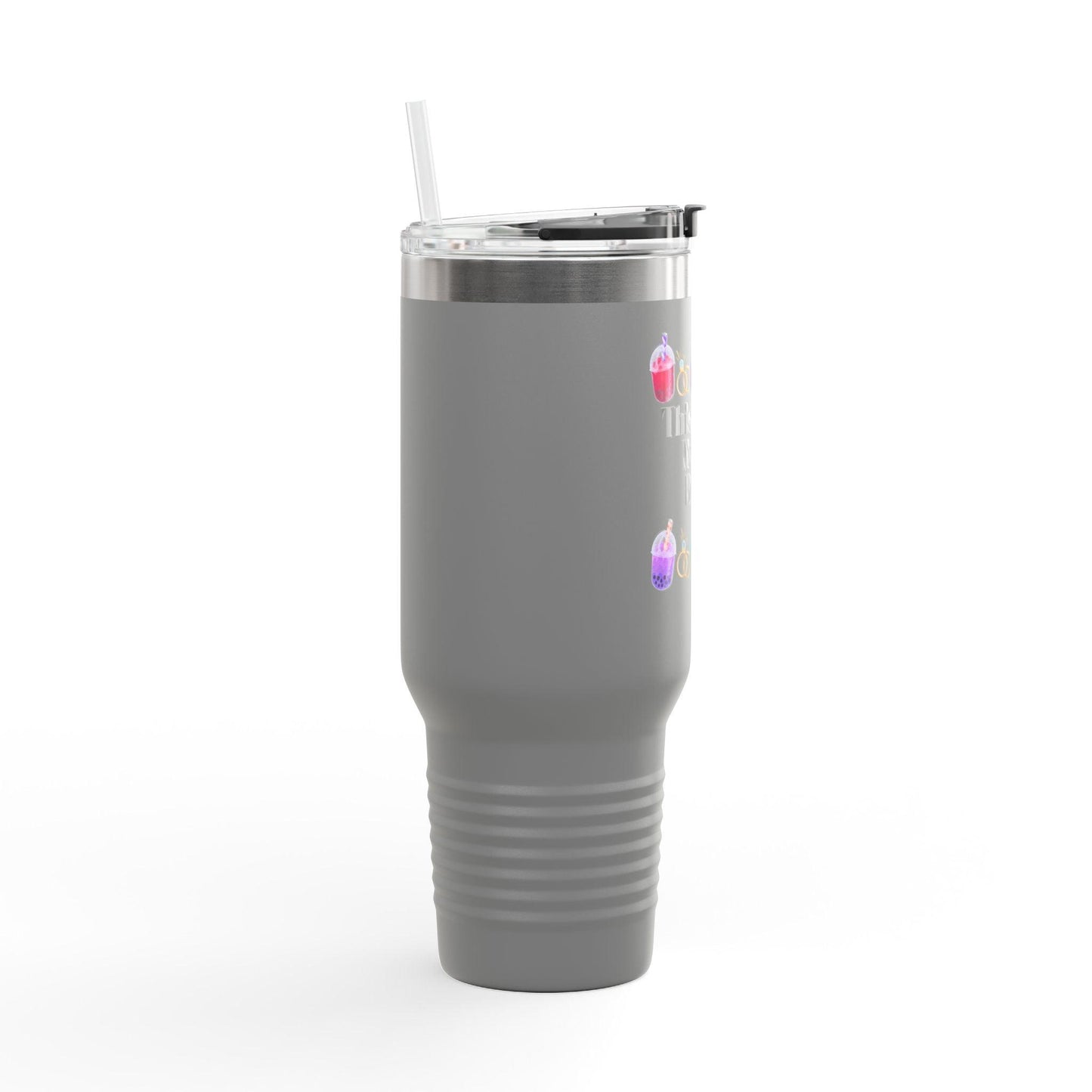 'This Bride Needs Boba' Insulated Travel Mug, 40oz