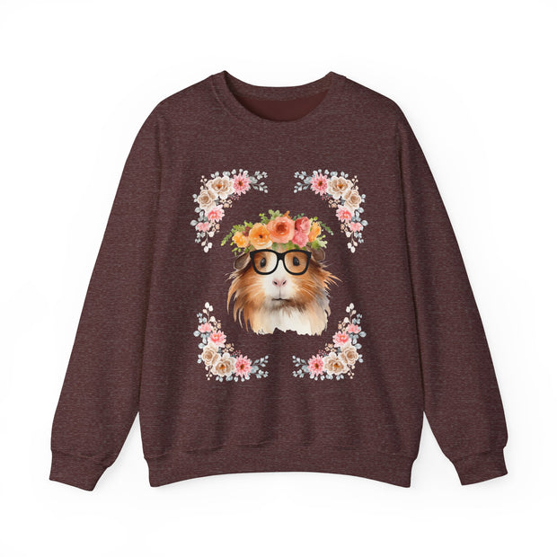Geeky Goddess Guinea Pig Unisex Crewneck Sweatshirt