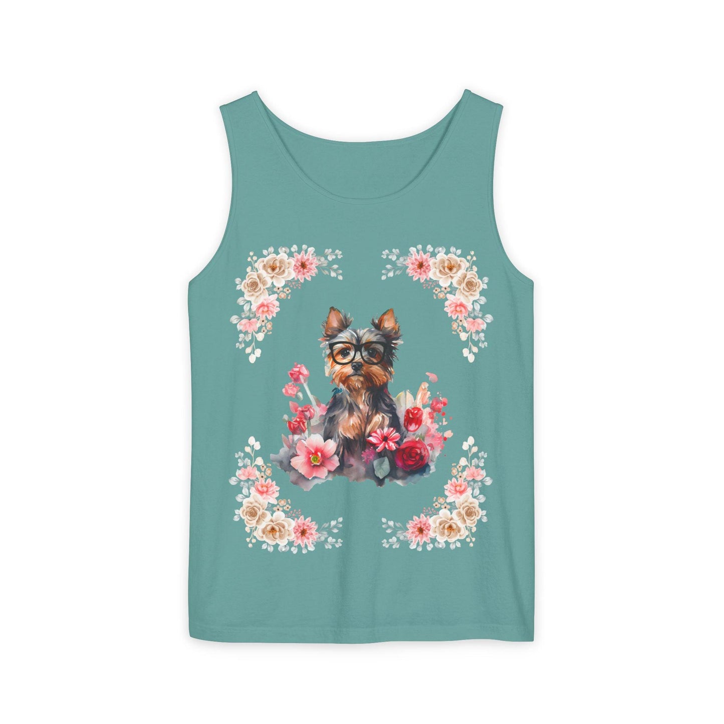 Geeky Goddess Yorkie Unisex Tank Top