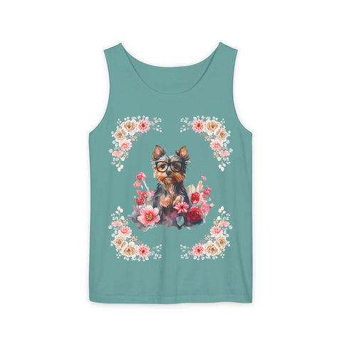 Geeky Goddess Yorkie Unisex Tank Top
