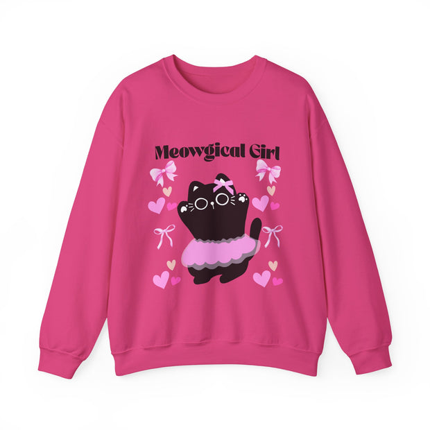 'Meowgical Girl' Unisex Crewneck Sweatshirt