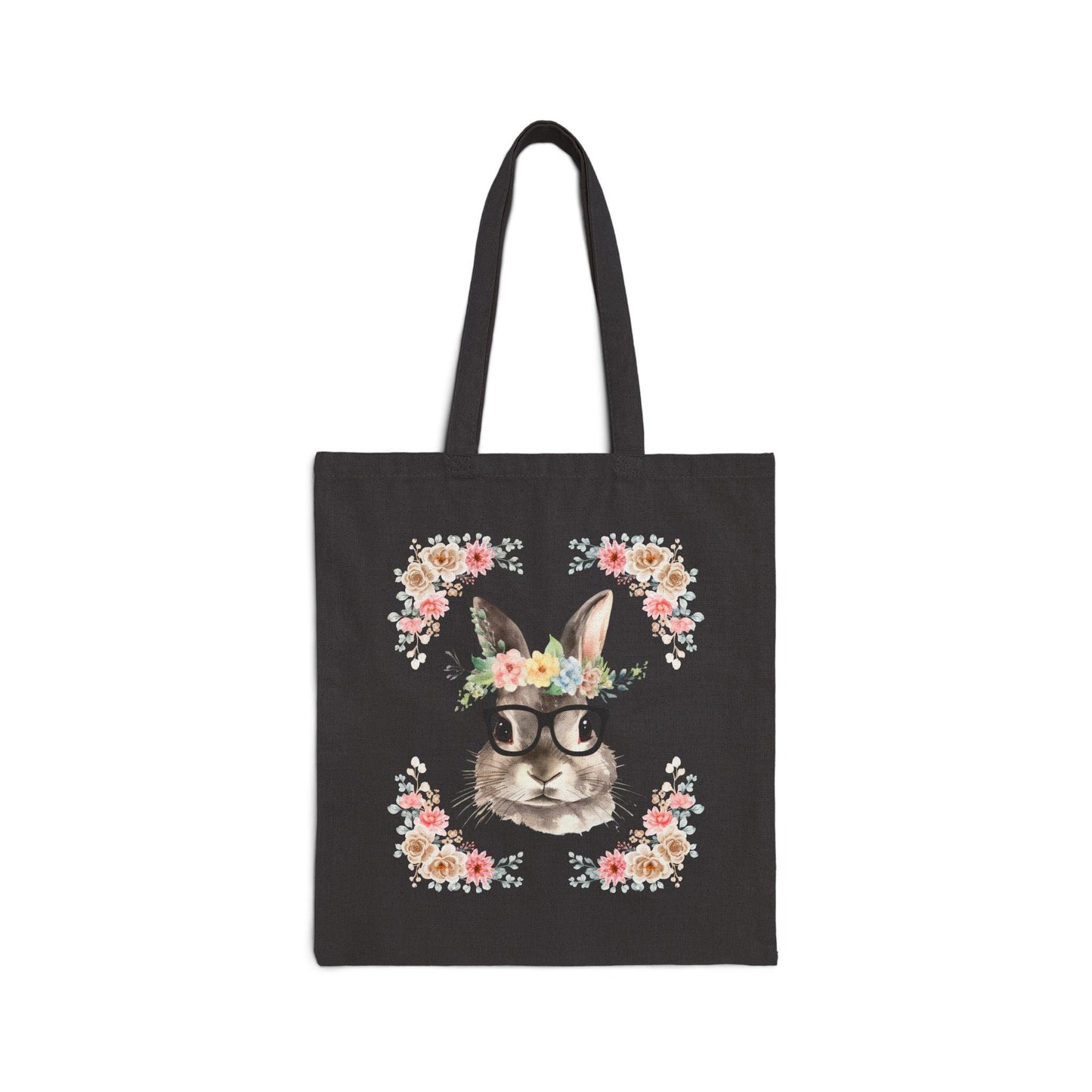 Geeky Goddess Bunny Cotton Canvas Tote Bag