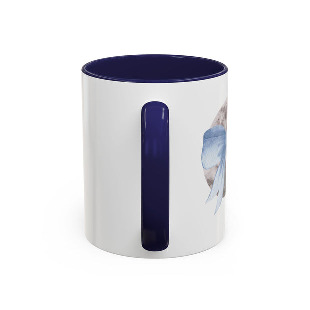 Moon Wrapped In A Bow Accent Coffee Mug