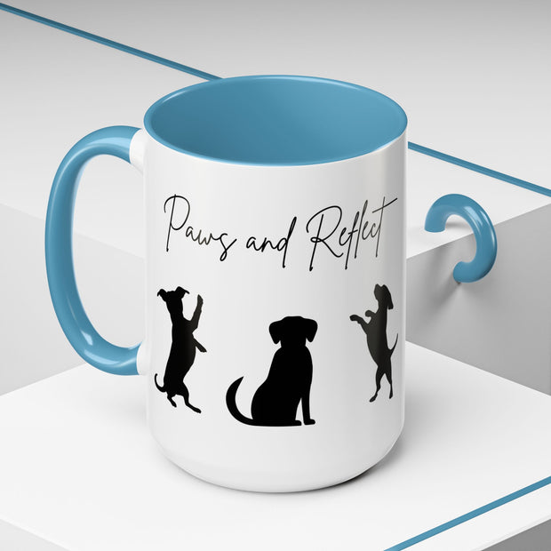 'Paws and Reflect' Dogs Accent Coffee Mug