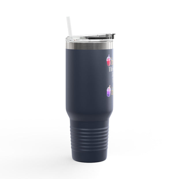 'This Bride Needs Boba' Insulated Travel Mug, 40oz