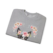 Geeky Goddess French Bulldog Unisex Crewneck Sweatshirt